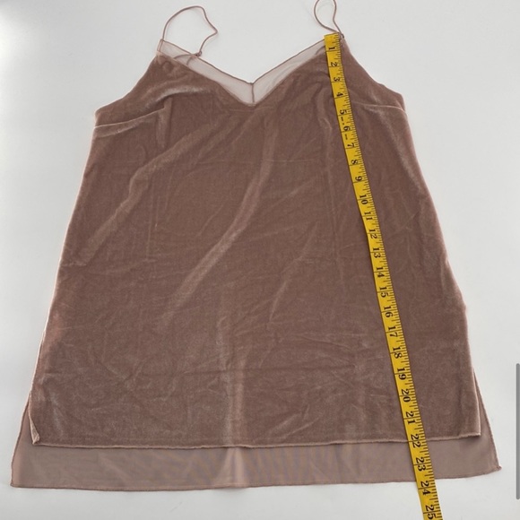 Free People Pink Velvet Solid Boho Tank - Picture 9 of 9